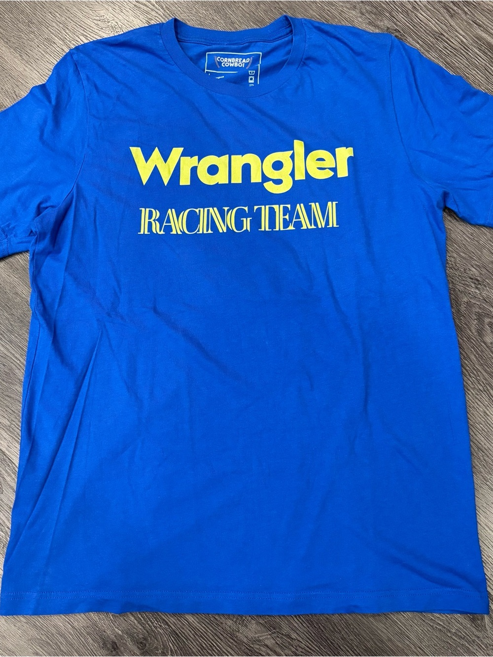 Wrangler Racing Team, Dale Earnhardt, Blue Short-Sleeve Graphic Tee, Mens Large